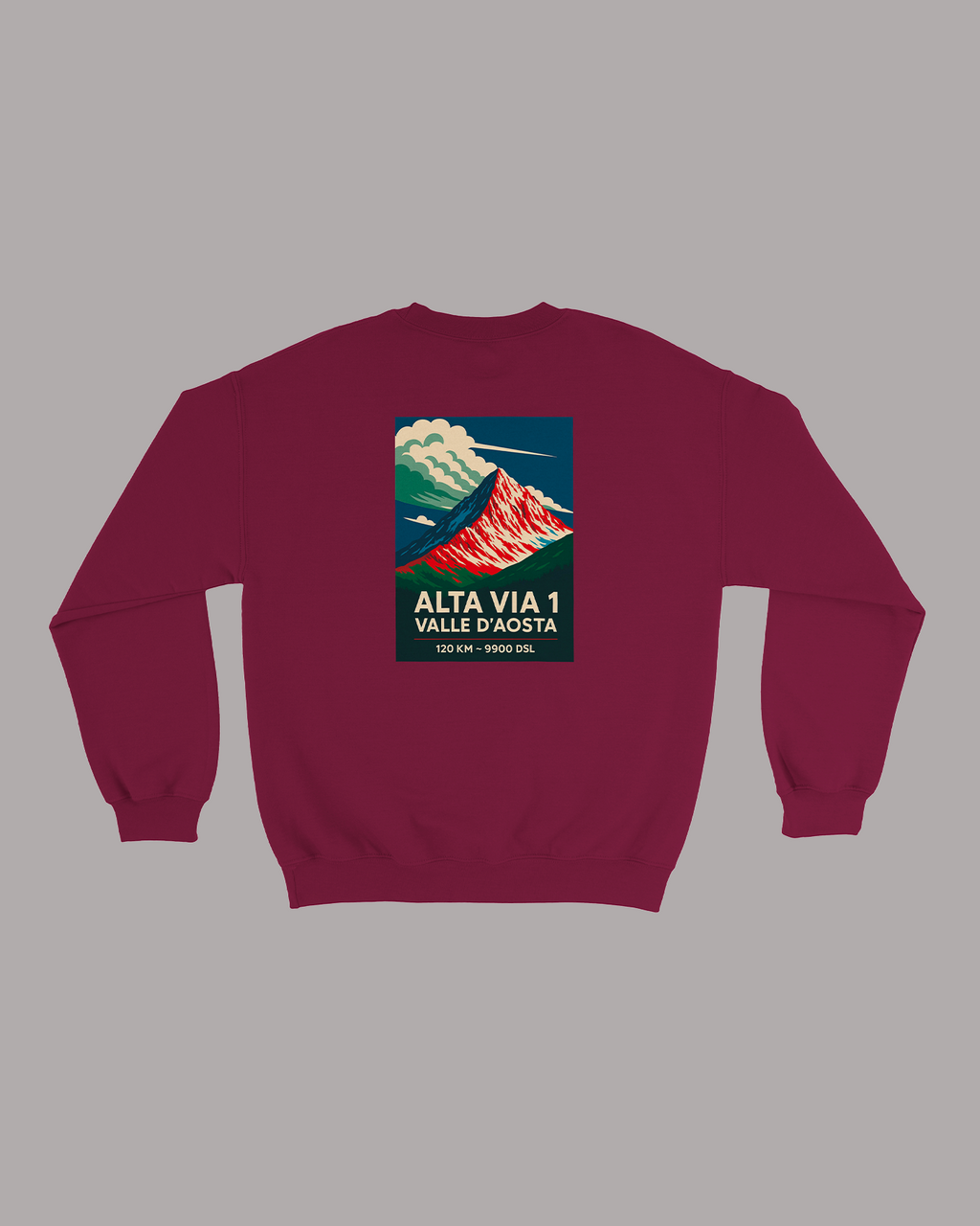 Felpa Alta Via 1 Valle d'Aosta VDA