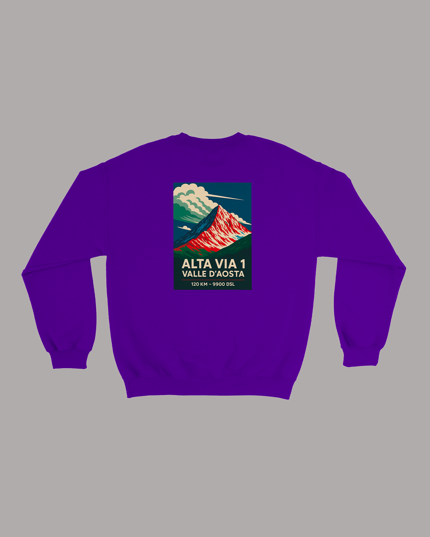 Felpa Alta Via 1 Valle d'Aosta VDA